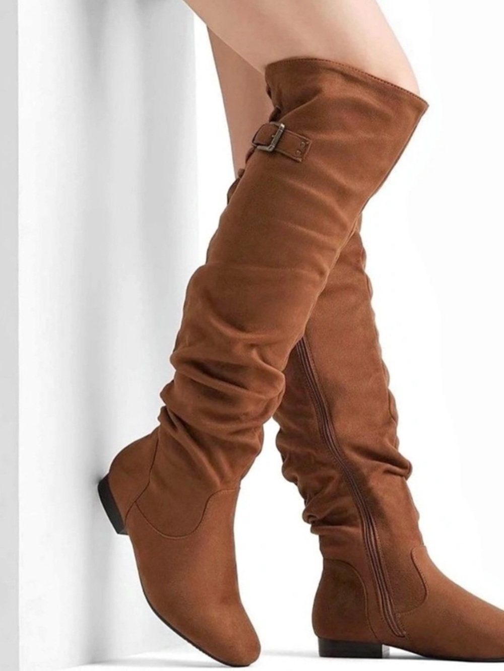 Dream Pairs Over-the-Knee Suede Slouchy Boots